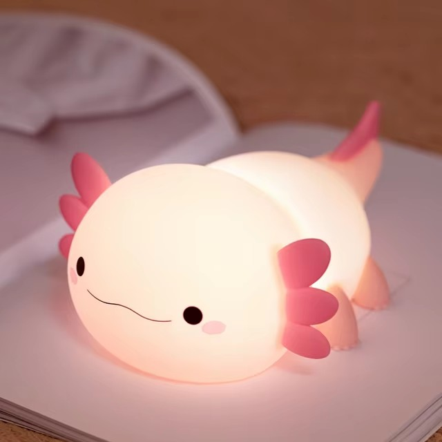 Axel Axolotl · GlowPals · Rechargeable & Touch-Activated Nightlight