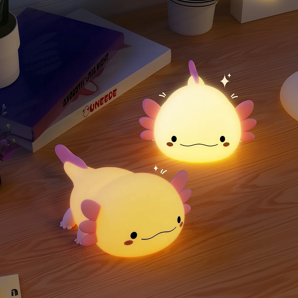 Axel Axolotl · GlowPals · Rechargeable & Touch-Activated Nightlight