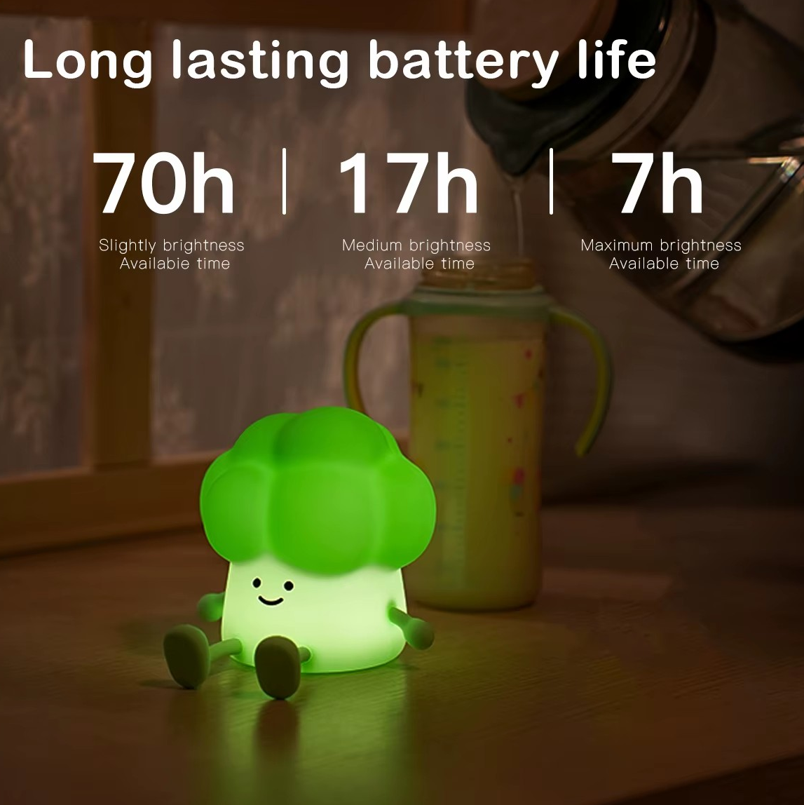 Brock Broccoli - Rechargeable Nightlight