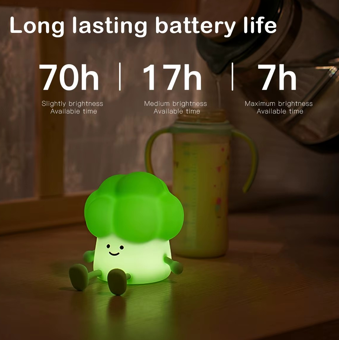 Brock Broccoli · GlowPals · Rechargeable & Touch-Activated Nightlight