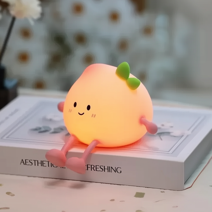 Piper Peach · GlowPals · Rechargeable & Touch-Activated Nightlight