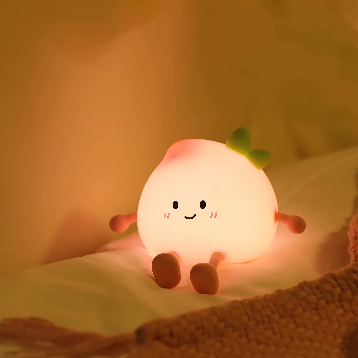 Piper Peach · GlowPals · Rechargeable & Touch-Activated Nightlight