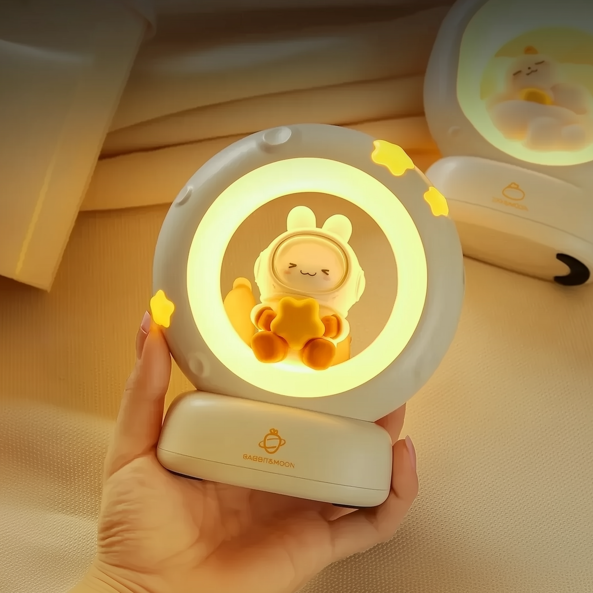 Lunar Glow AstroBunny · Dozzi · Rechargeable & Touch-Activated Bedside Lamp