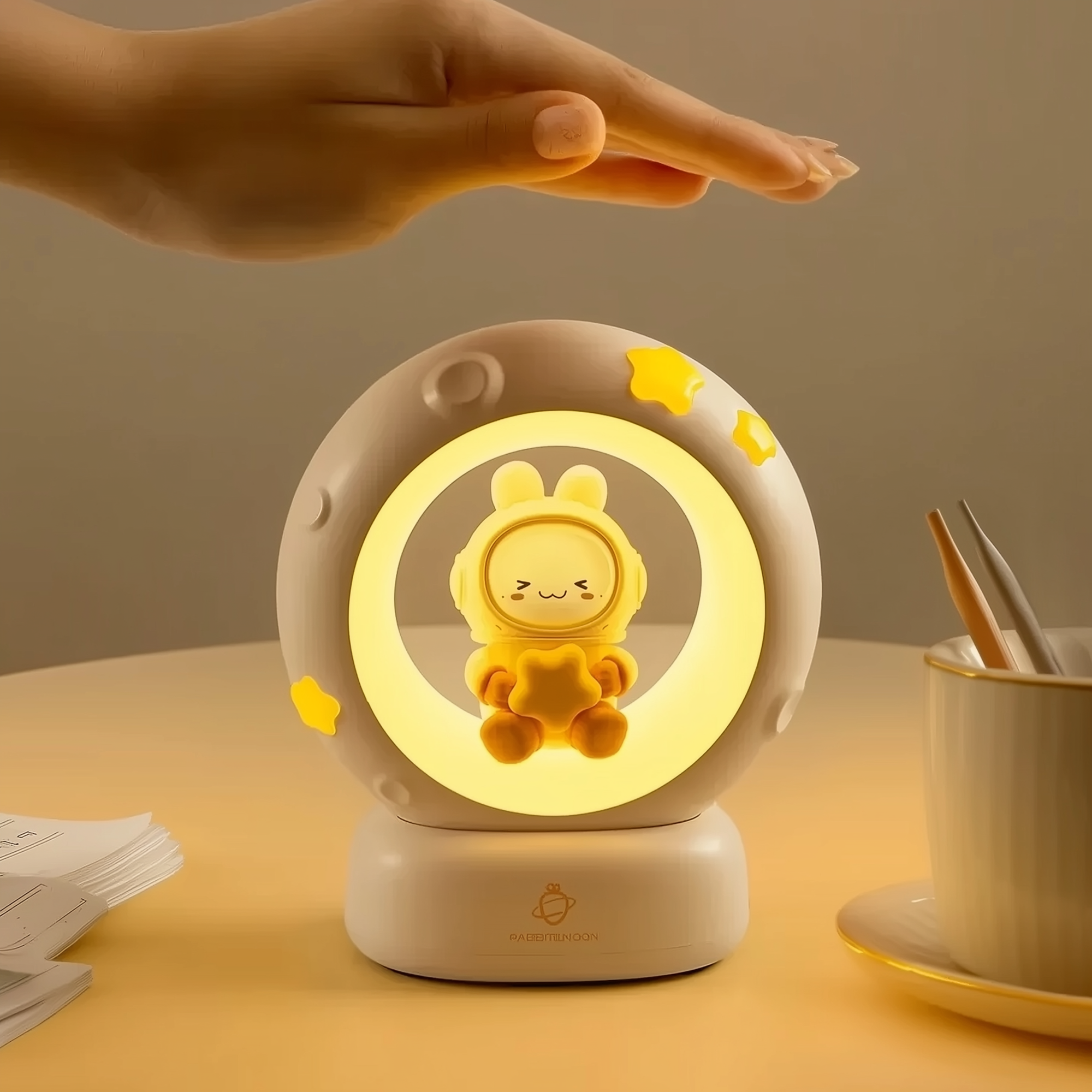 Lunar Glow AstroBunny · Dozzi · Rechargeable & Touch-Activated Bedside Lamp
