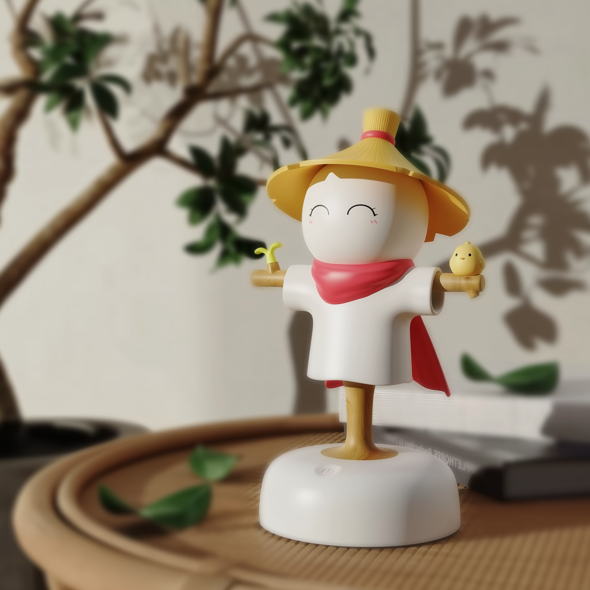 Finny the Friendly Scarecrow · GlowPals · Rechargeable & Touch-Activated Nightlight