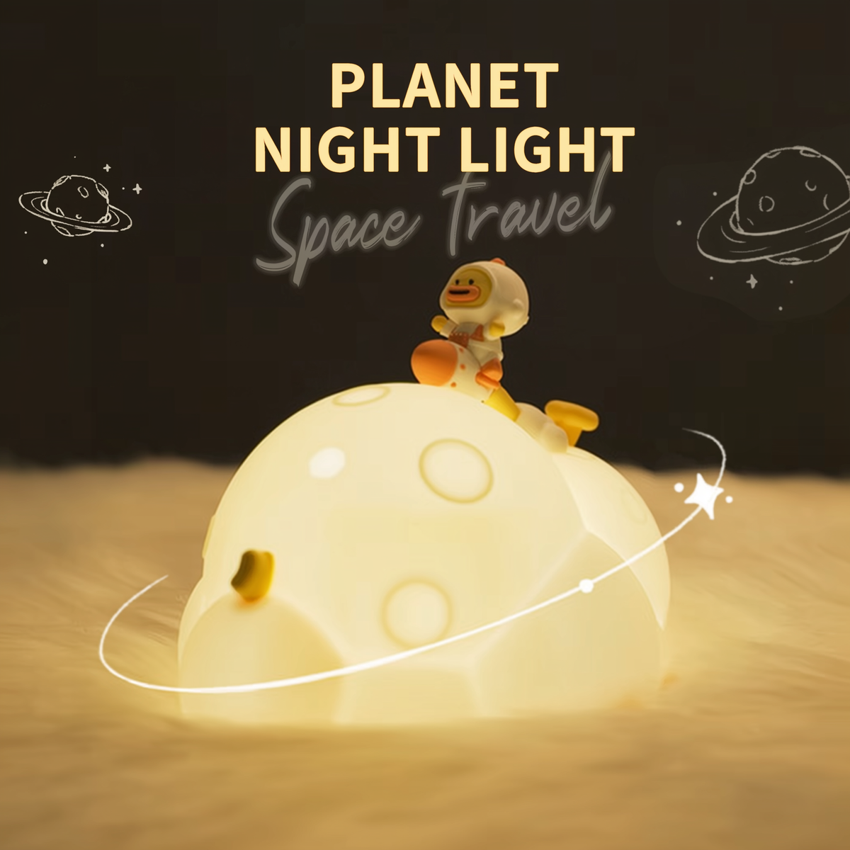 Astro Quack · GlowPals · Rechargeable & Touch-Activated Nightlight