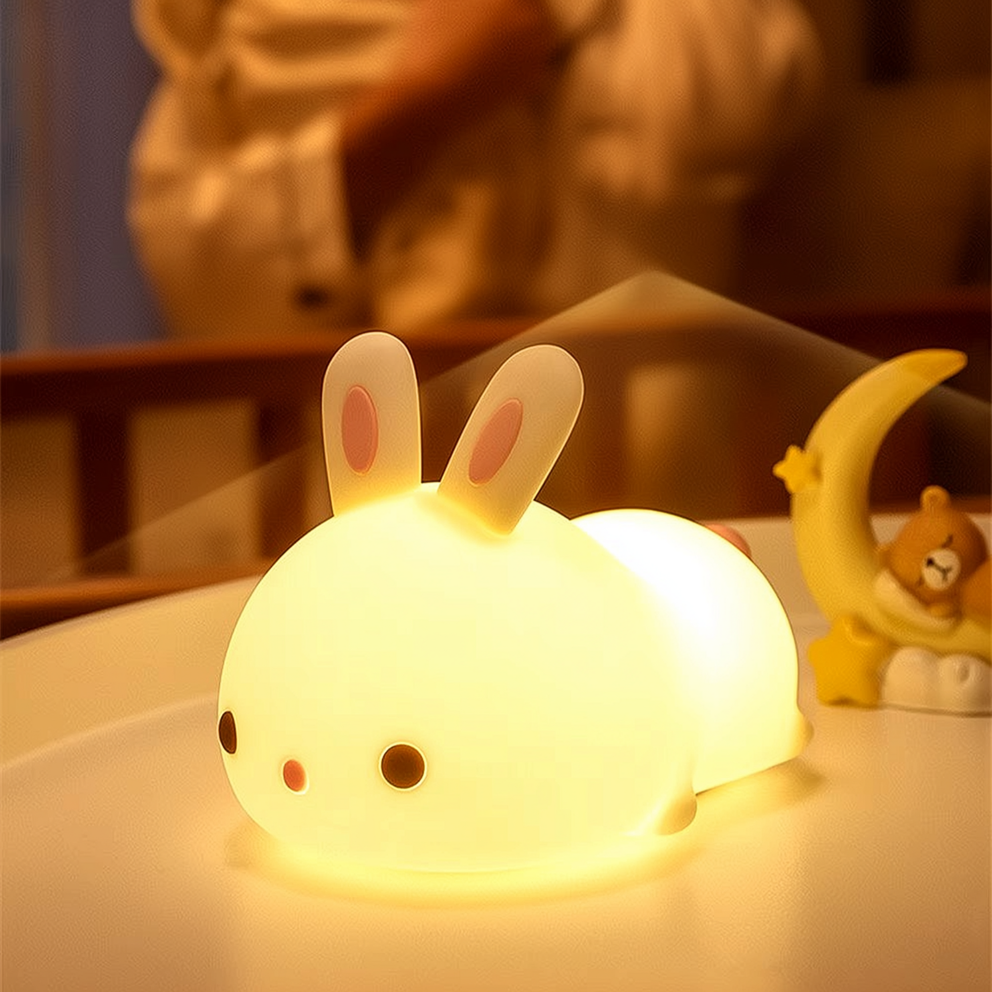 Burrow Bunny · GlowPals · Rechargeable & Touch-Activated Nightlight