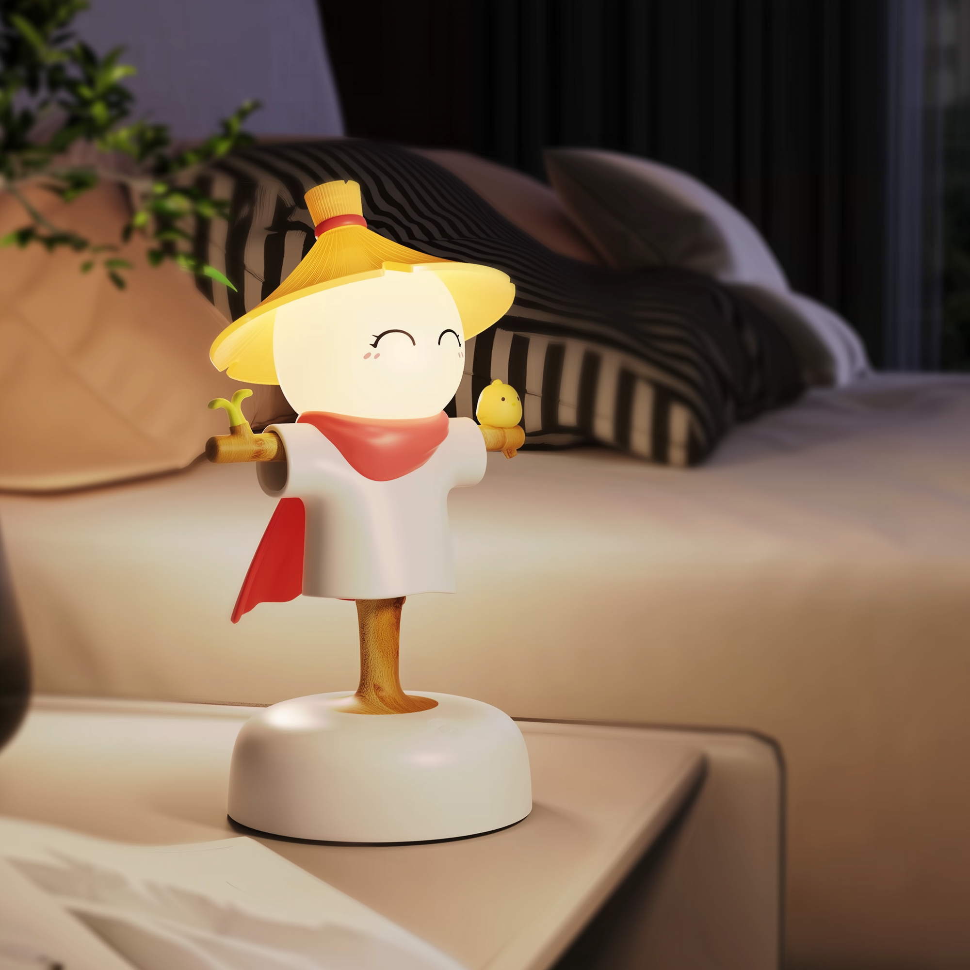 Finny the Friendly Scarecrow · GlowPals · Rechargeable & Touch-Activated Nightlight