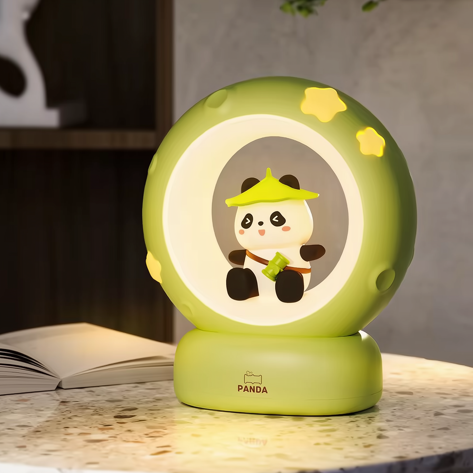 Lunar Glow Bear · Dozzi · Rechargeable & Touch-Activated Bedside Lamp