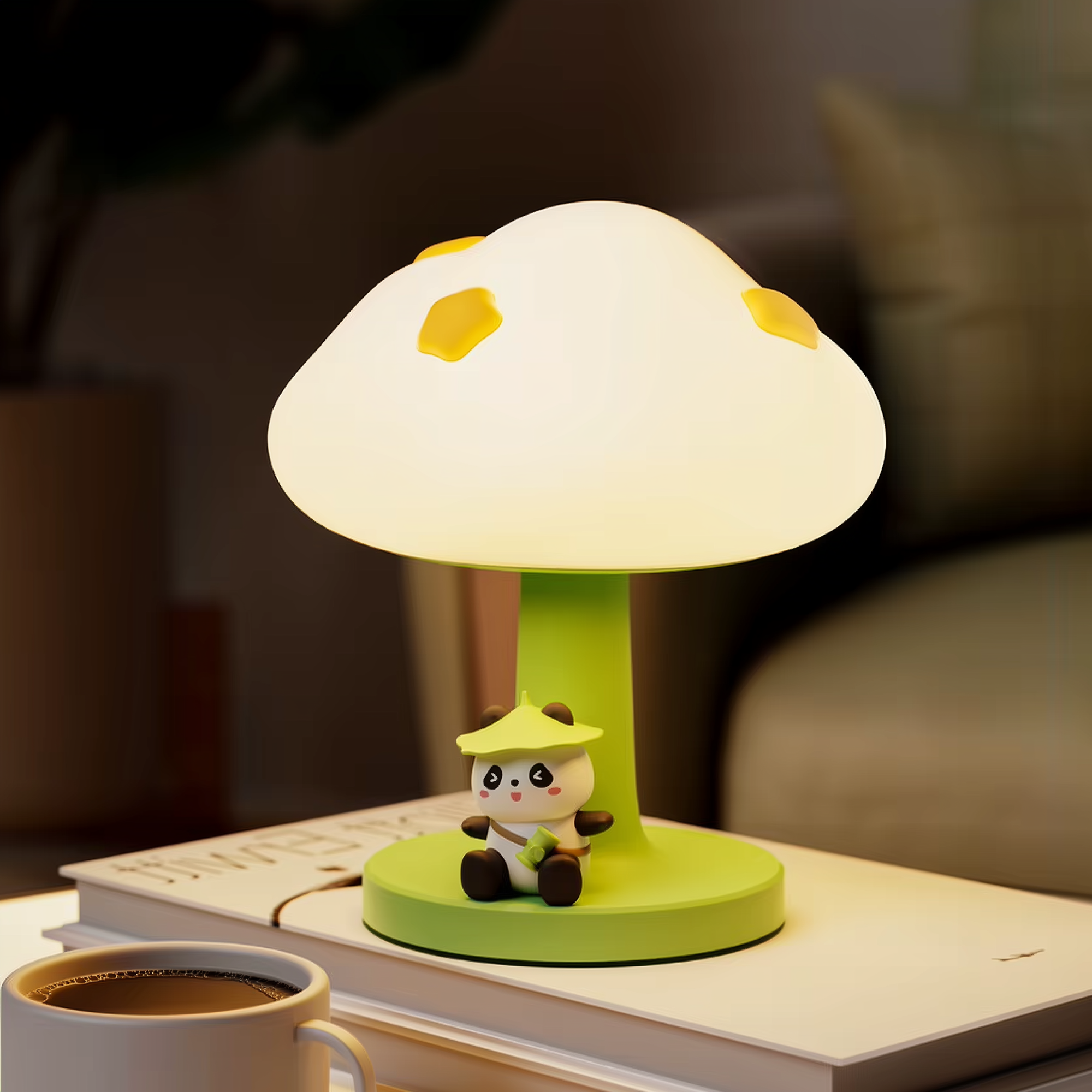 Cozy Cloud Bear · Dozzi · Rechargeable & Touch-Activated Bedside Lamp
